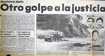 Memorias de un crimen contra la justicia