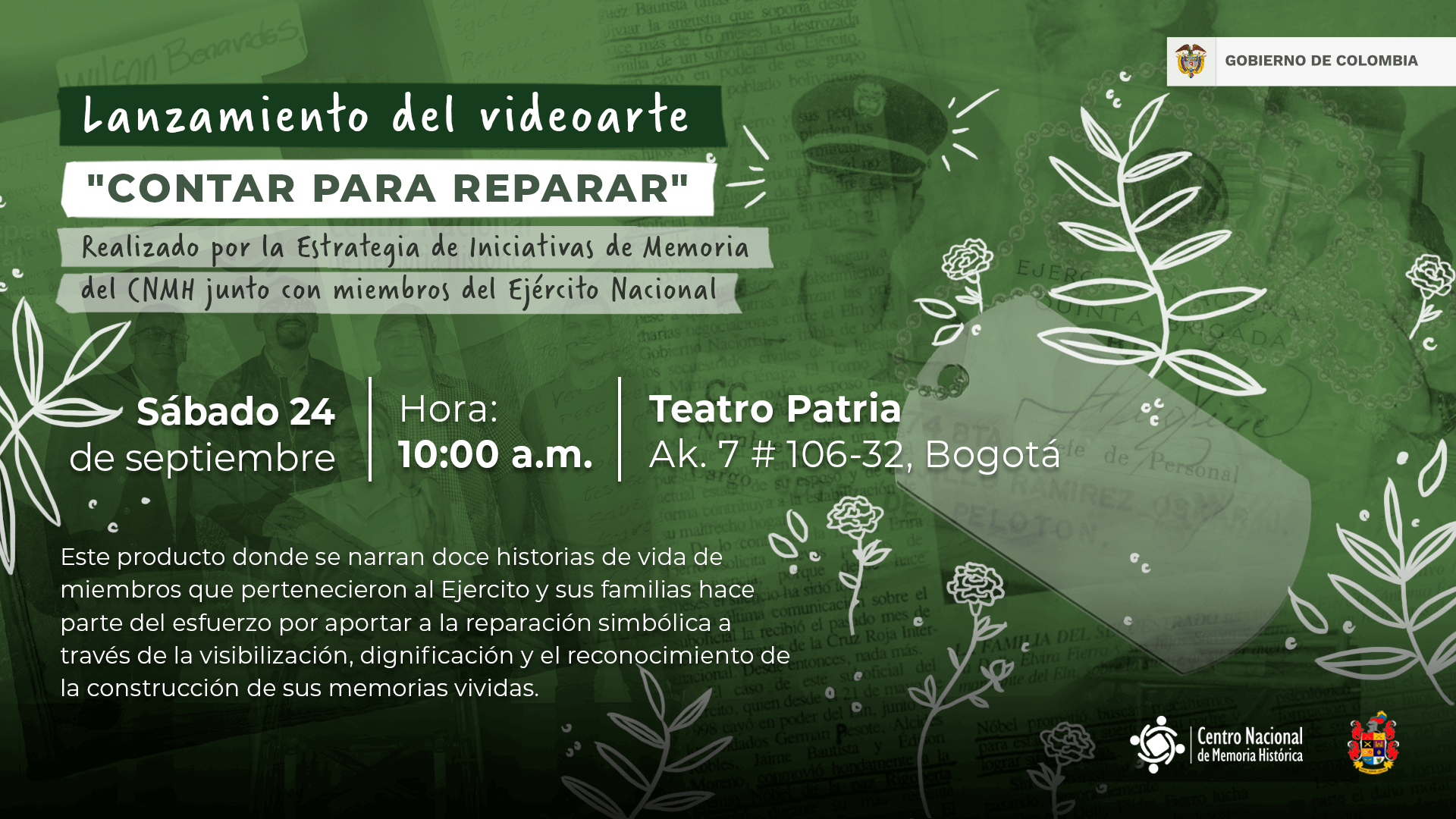 Lanzamiento «Contar para reparar» Lanzamiento «Contar para reparar»
