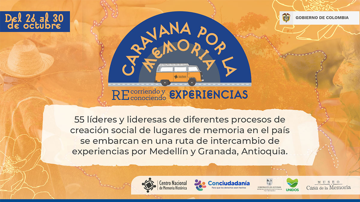 50 líderes sociales de todo el país se embarcarán en una «Caravana por la memoria» que recorrerá Antioquia 50 líderes sociales de todo el país se embarcarán en una «Caravana por la memoria» que recorrerá Antioquia