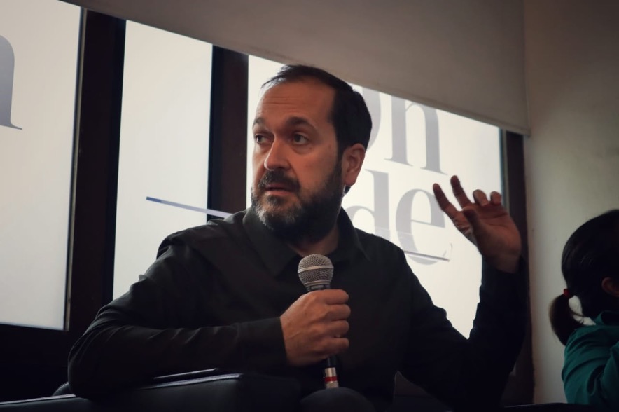 Marcos García, de la Asociación Espacios Comunes y Fundación Hebras de Paz Viva, de España. Crédito: Andrés Correa para el CNMH.