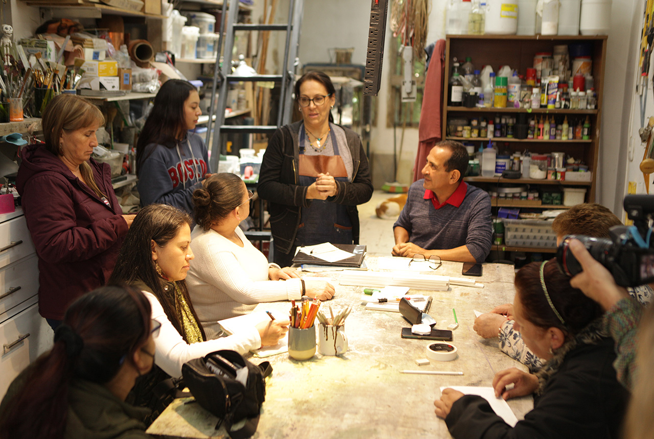 Taller mural museo MAFAPO