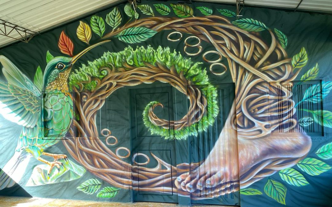 Comunidad embera chamí recibió mural de memoria en Caldas
