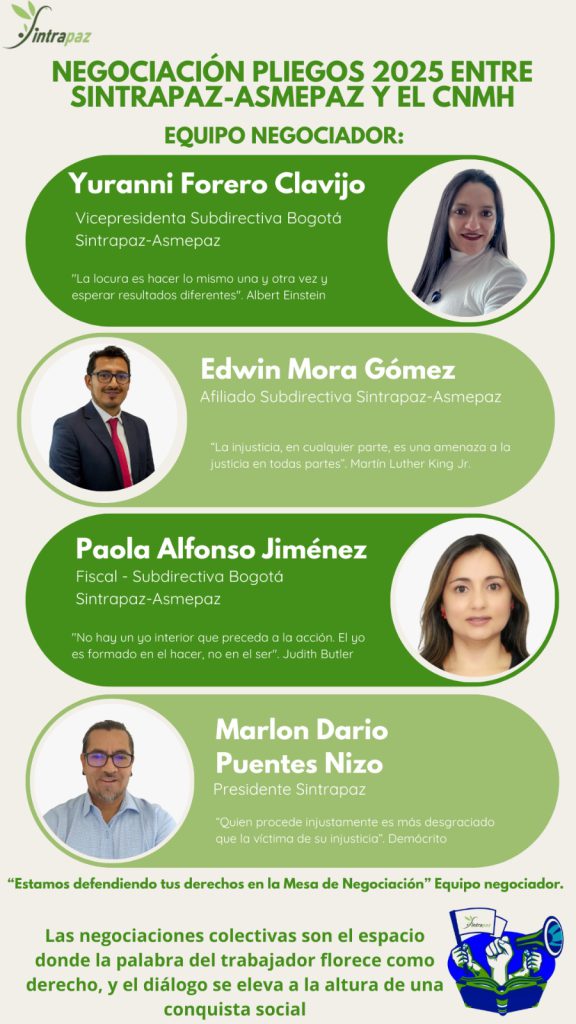 Presentación negociadores