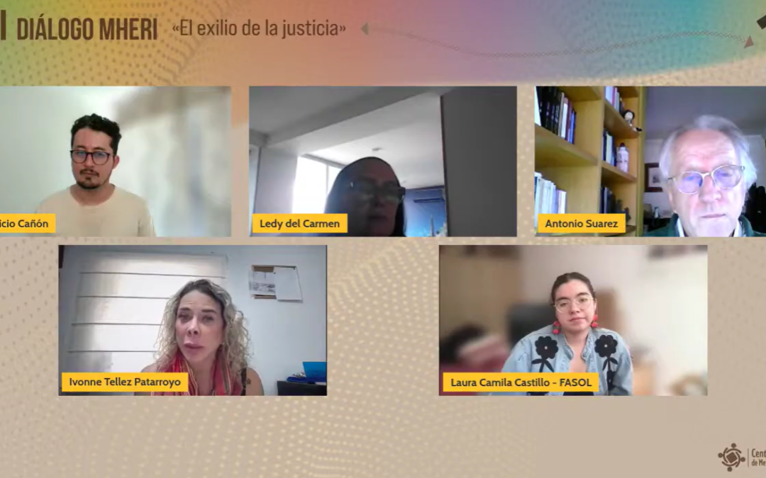 El CNMH realizó el VII Diálogo MHERI «El exilio de la justicia»